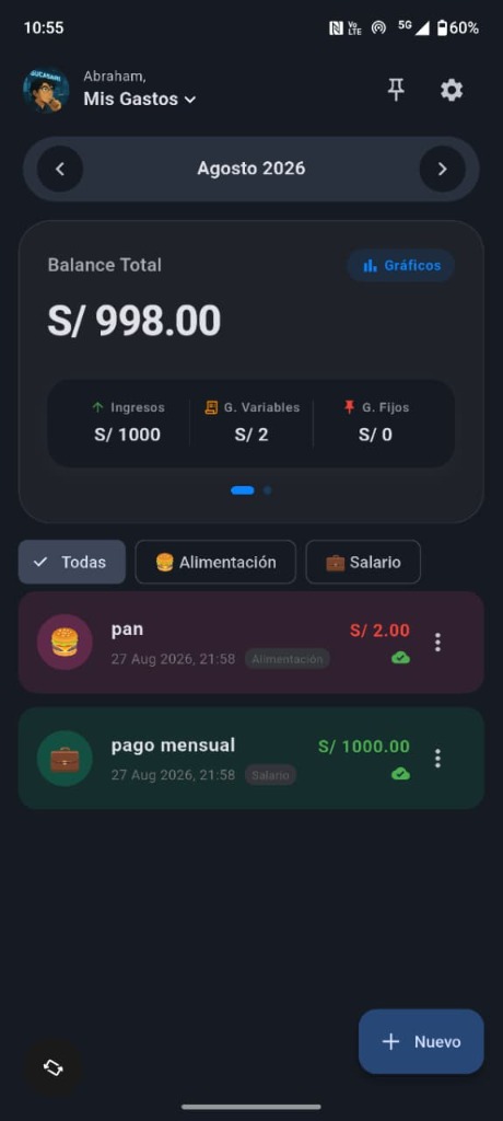 Mis Gastos — App Móvil UI/UX & Gestión Financiera